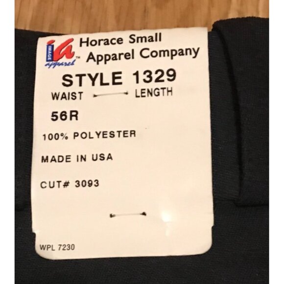 Horace Apparel Company Mens Black Size 56R Polyester Pants 1329 Unhemmed USA - Picture 2 of 6
